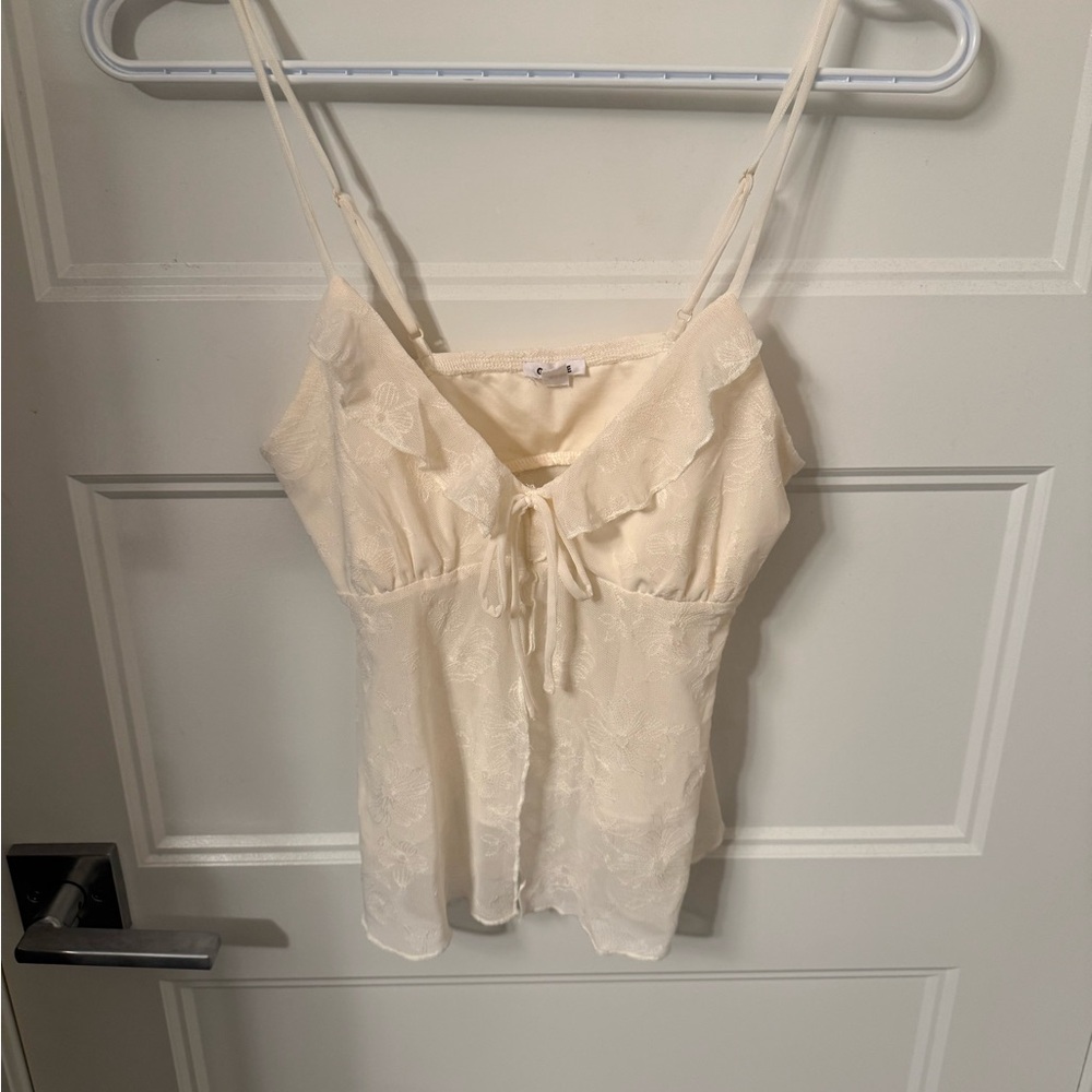 Garage Cream Lace Camisole
